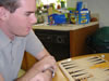 How can he be serious playing with penuts?